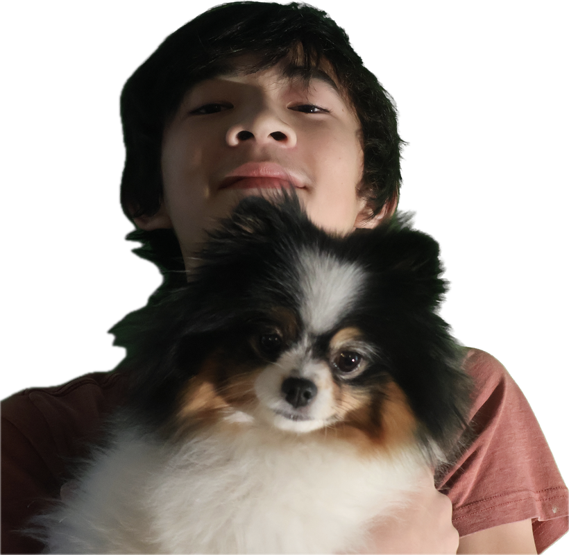 Parker Sit, R&D Manager at VHproduct, with his dog