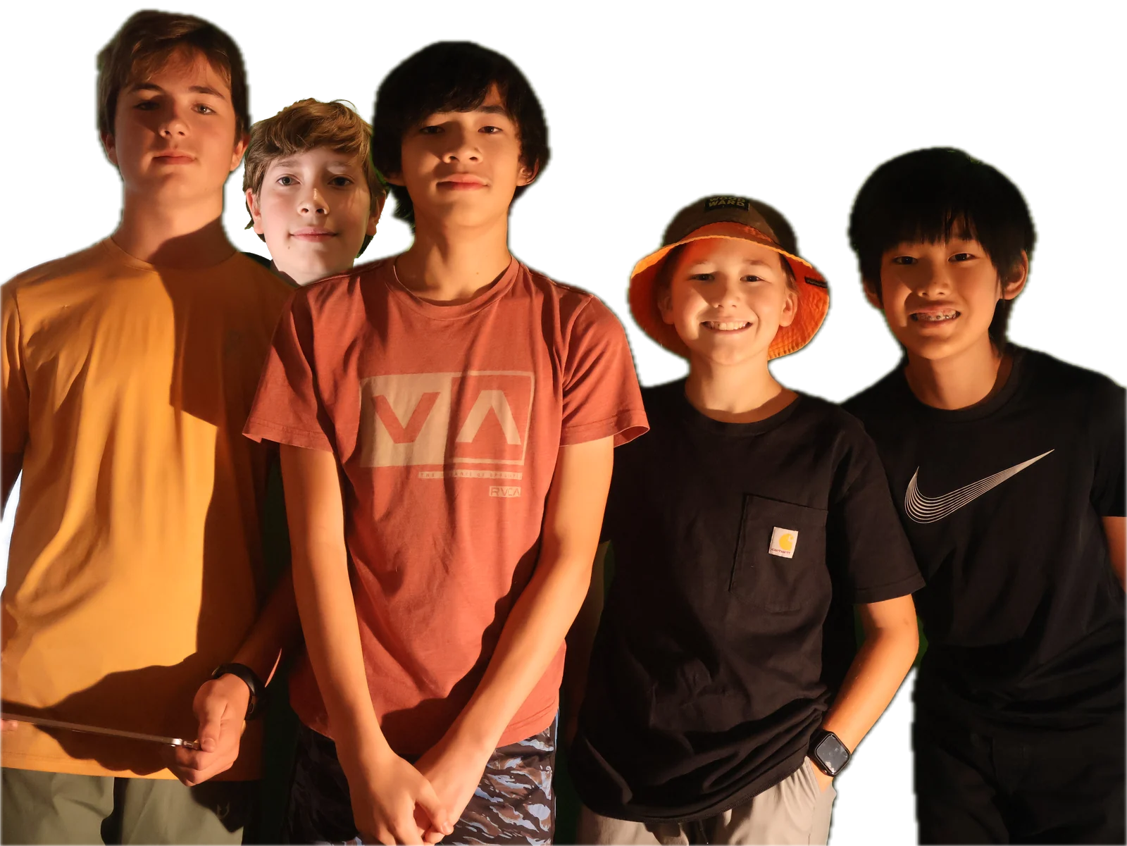 The VHproduct team: Van Hill, Kian Devoto, Parker Sit, Emmett Johnson and Sky Lin